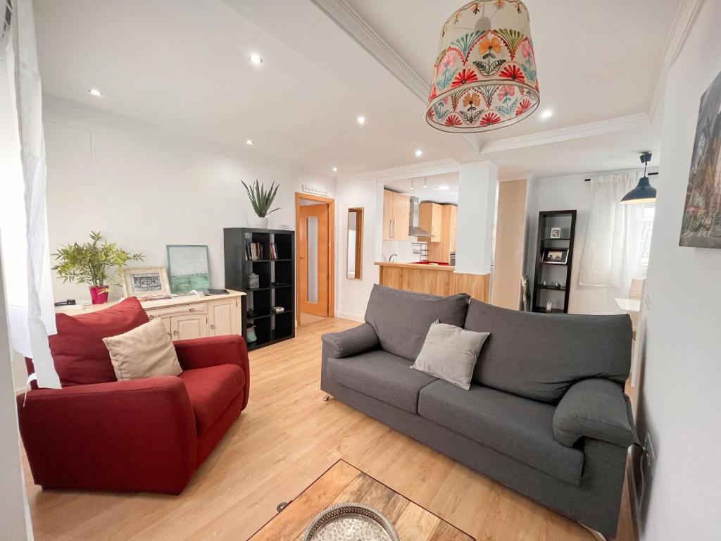 Χώρος καθιστικού στο Homely Málaga Soho 520