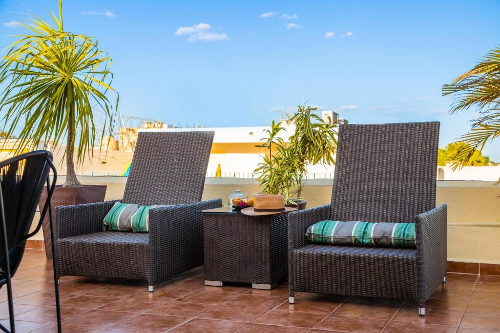 Posezení v ubytování Maya Campeche Hotel