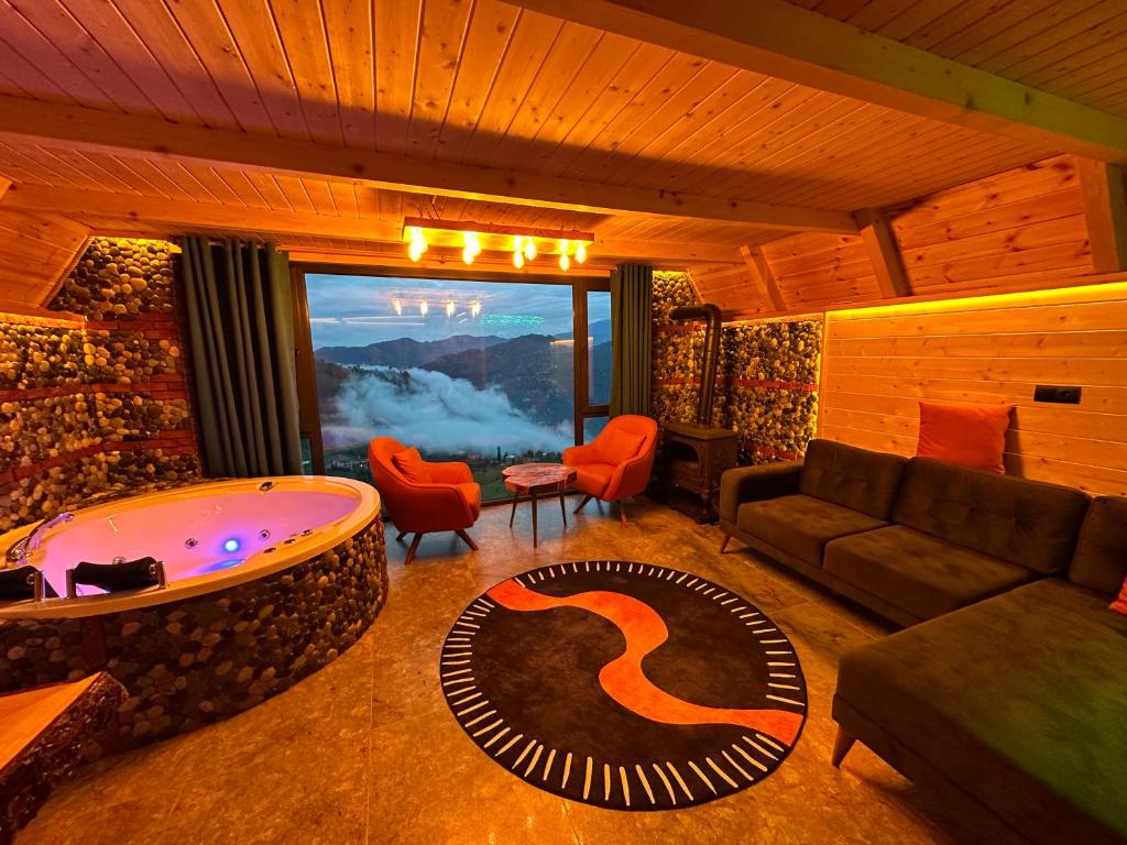 Posezení v ubytování Tepedekal bungalow