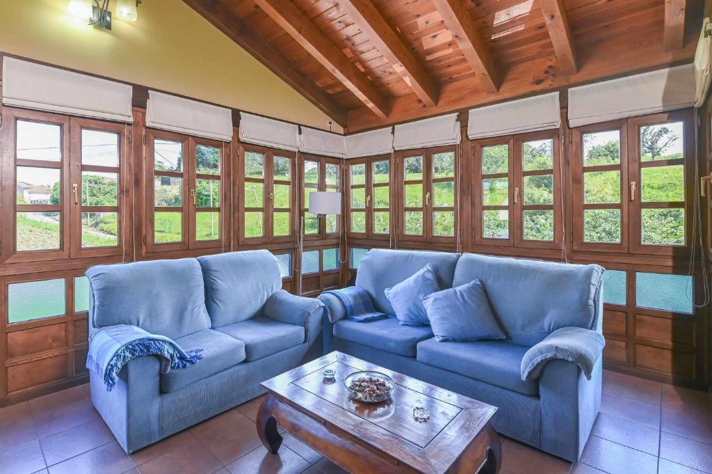 Гостиная зона в Apartamentos Rurales El Cuetu