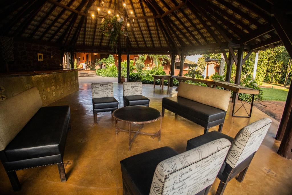 Posezení v ubytování Paineiras Hotel Fazenda