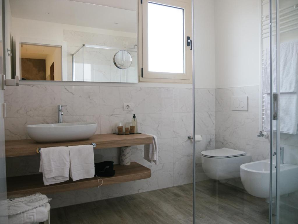 Koupelna v ubytování Hotel Bristol