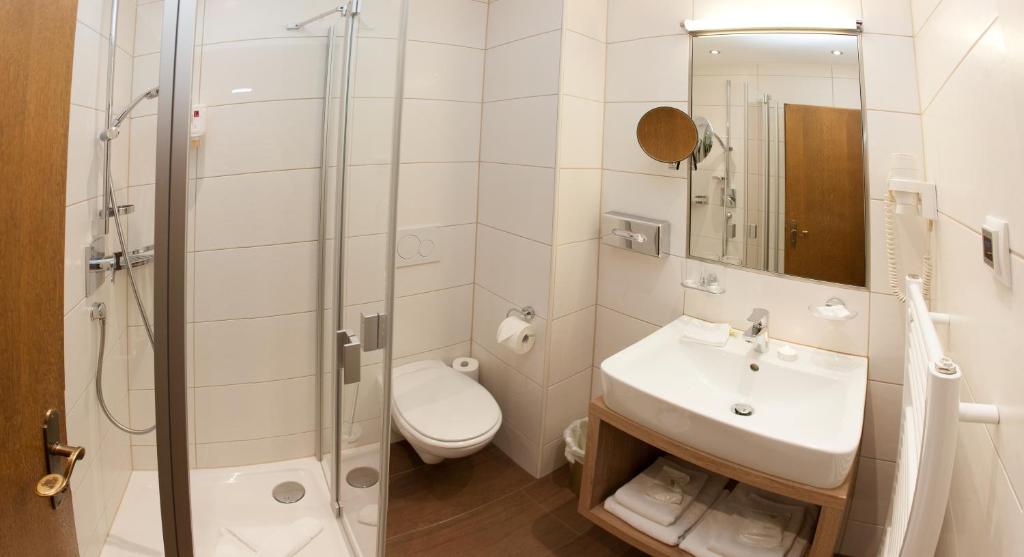 Koupelna v ubytování Hotel Elisabeth