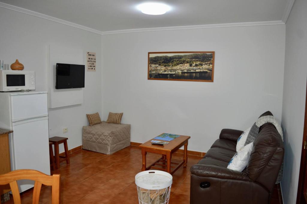 TV a/nebo společenská místnost v ubytování Apartamento Linde