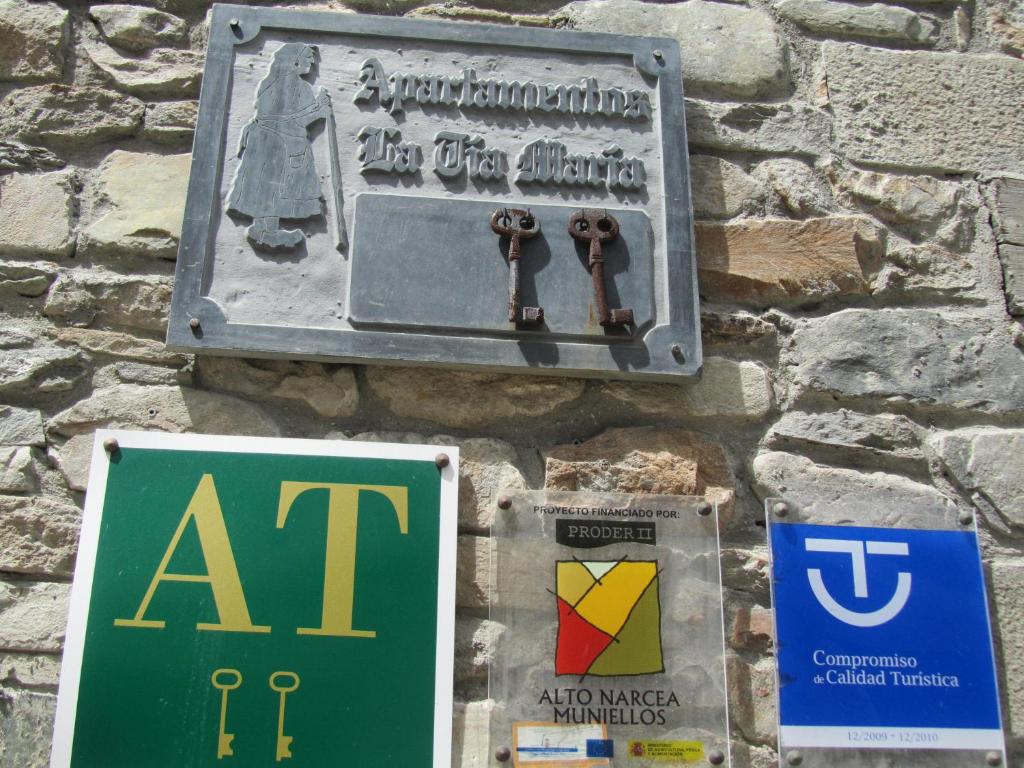 Certifikát, hodnocení, plakát nebo jiný dokument vystavený v ubytování Tía María