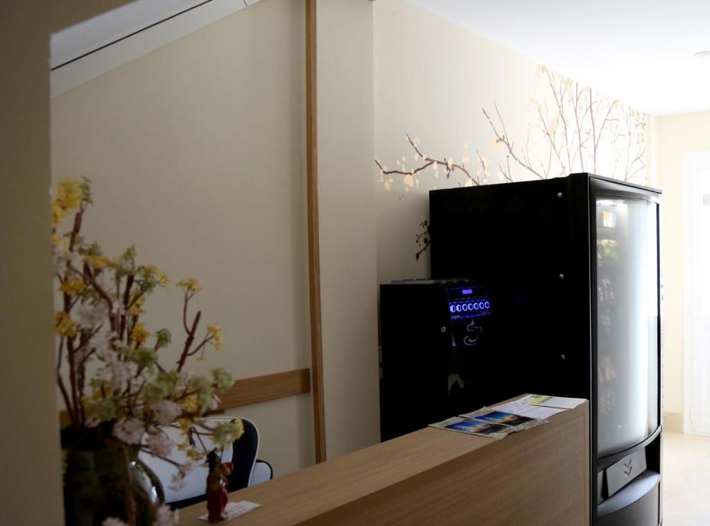 TV a/nebo společenská místnost v ubytování Pension los Arcos