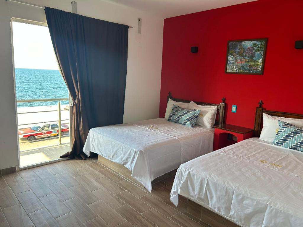 Postel nebo postele na pokoji v ubytování Hotel Jar8 Bule
