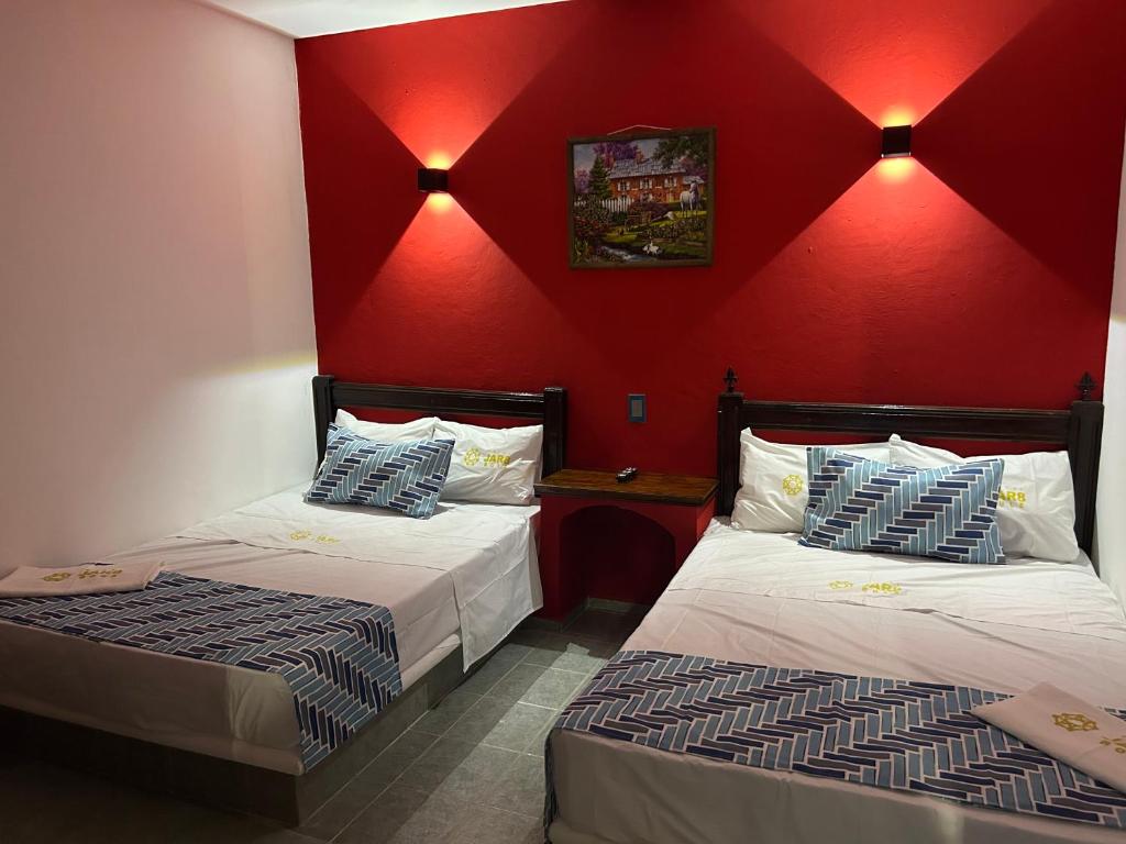 Postel nebo postele na pokoji v ubytování Hotel Jar8 Bule
