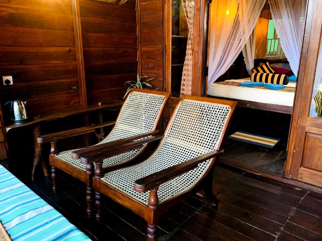 Posezení v ubytování Madushanka Resort