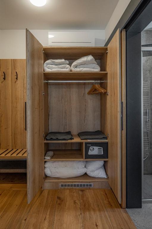 Postel nebo postele na pokoji v ubytování Veldes B&B