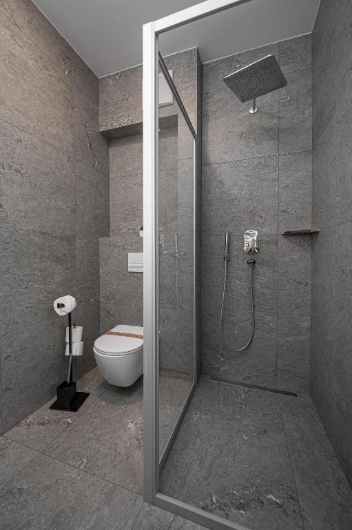 Koupelna v ubytování Veldes B&B