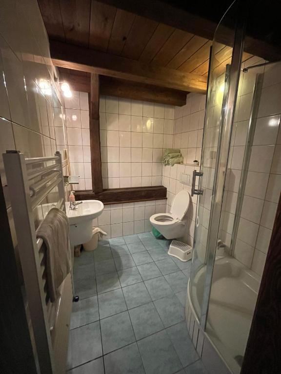 Koupelna v ubytování Apartments Cederika