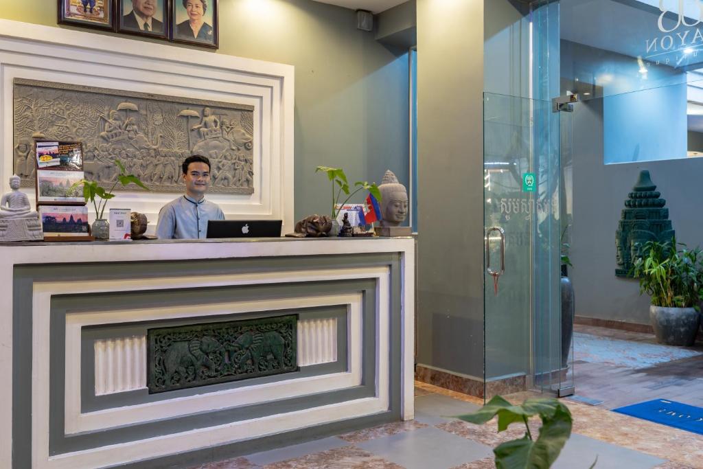 Vstupní hala nebo recepce v ubytování Siem Reap Comforts Hostel