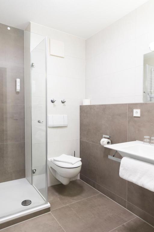 Koupelna v ubytování Hotel Jägerhaus