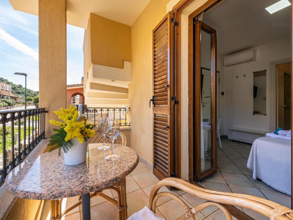Balkón nebo terasa v ubytování B&B Simius Bay