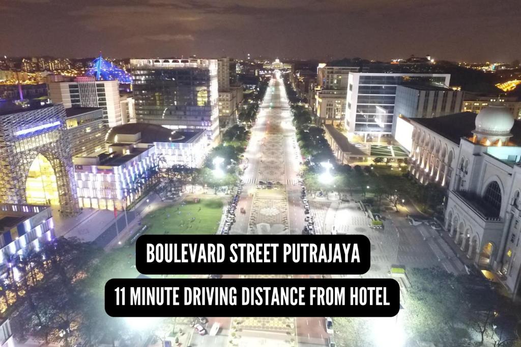 Nespecifikovaný výhled na destinaci Putrajaya nebo výhled na město při pohledu z hotelu