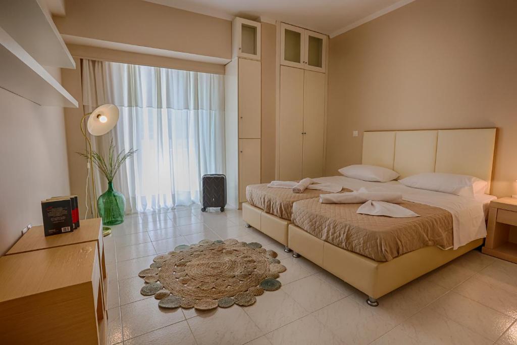 Un pat sau paturi într-o cameră la Joanna’s apartment