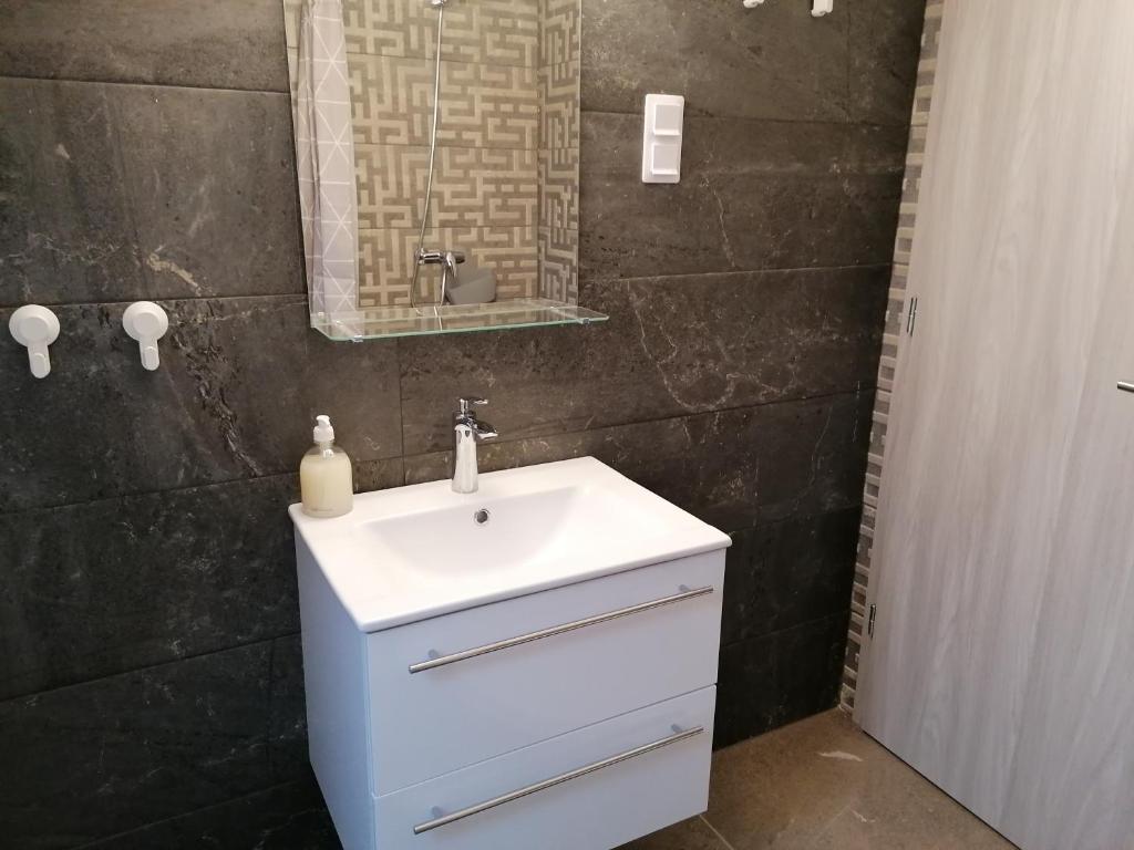 Koupelna v ubytování Mohács Apartman