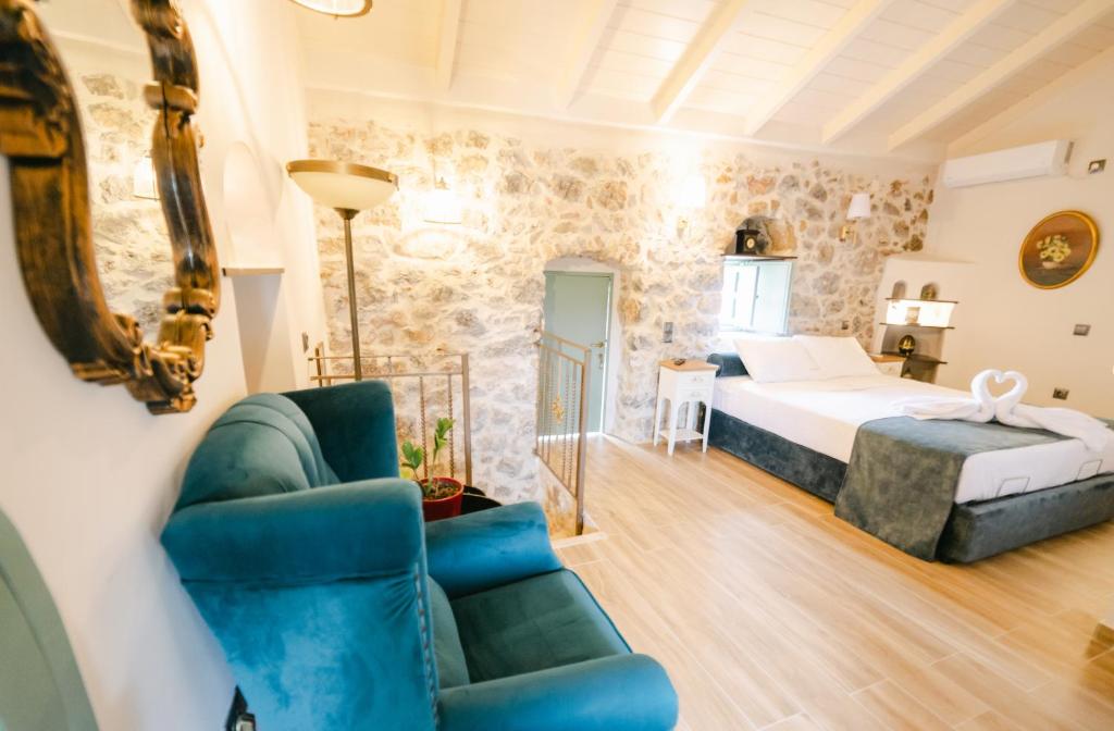 Postel nebo postele na pokoji v ubytování LA TORE DI MONTENEGRO