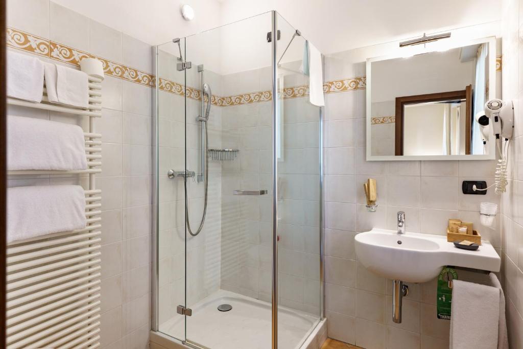 Koupelna v ubytování Hotel Il Grappolo D'Oro