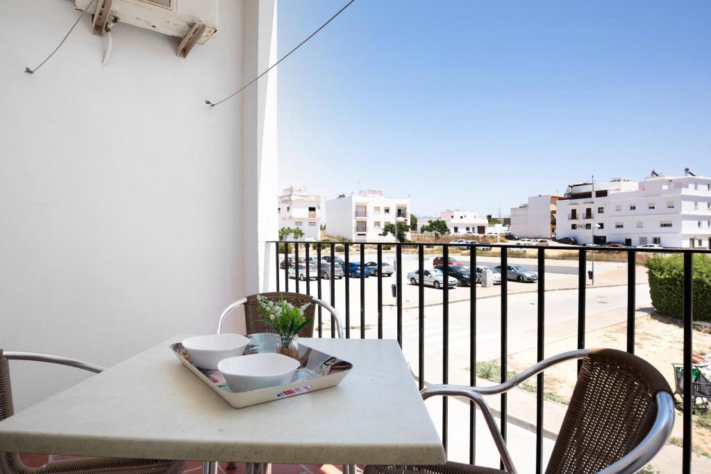 Balkón alebo terasa v ubytovaní Apartamento Atlántico 102