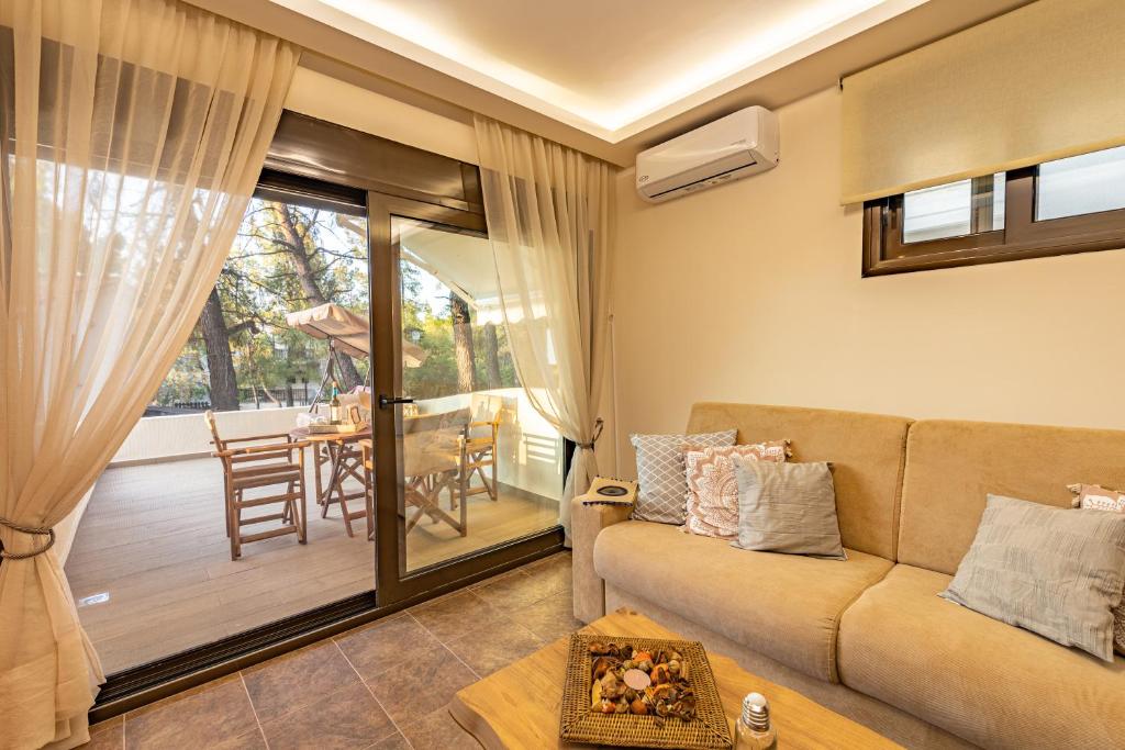 Posezení v ubytování Natura Suites