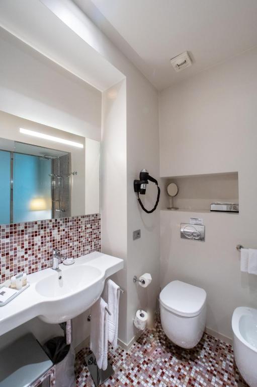 Koupelna v ubytování Hotel Annunziata