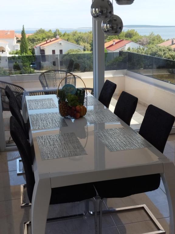 Balkón nebo terasa v ubytování Mandre Duplex Apartment
