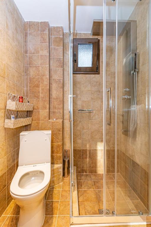 Koupelna v ubytování Natura Suites