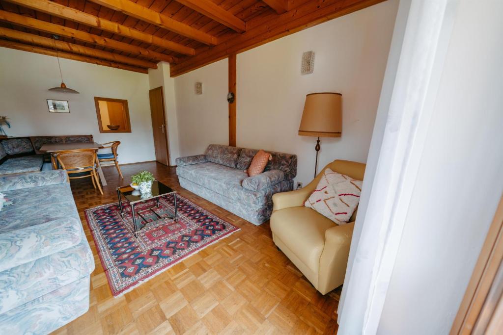 Posezení v ubytování Villa Fernblick
