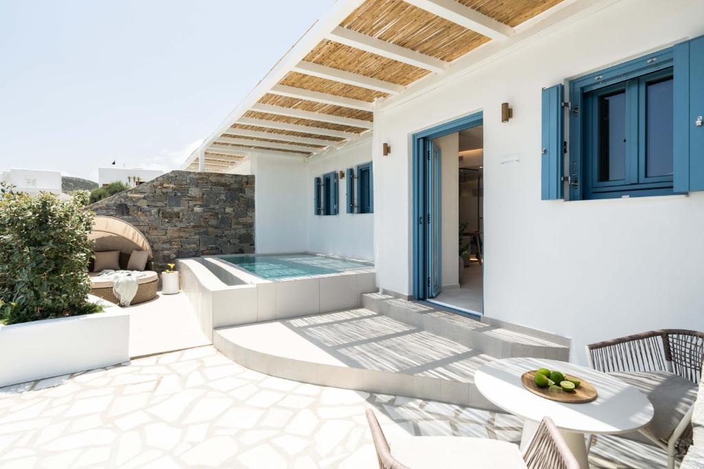Posezení v ubytování Aura Suites Paros