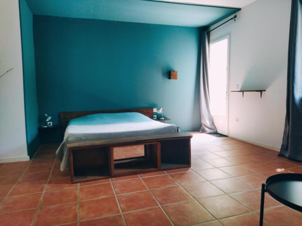 Posteľ alebo postele v izbe v ubytovaní Aur Blan - Chambres Le Somail