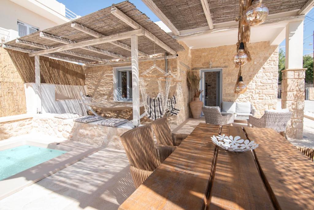 Posezení v ubytování TERRA E SOLE spa suite Aegina
