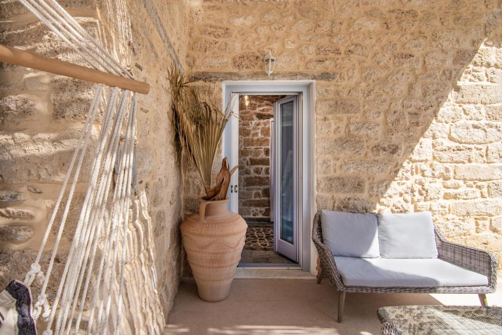 Posezení v ubytování TERRA E SOLE spa suite Aegina