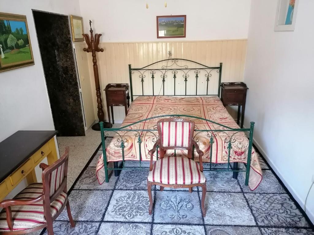Ένα ή περισσότερα κρεβάτια σε δωμάτιο στο Appartamento di una stanza 9km dal mare.