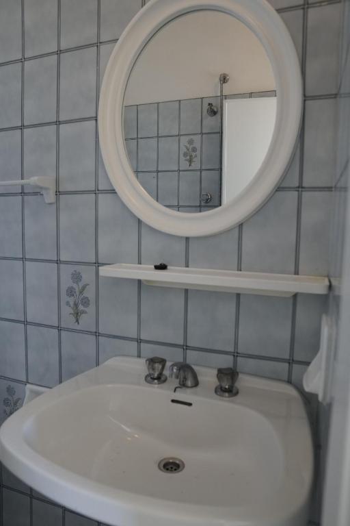 Koupelna v ubytování Hotel Aurora Nord