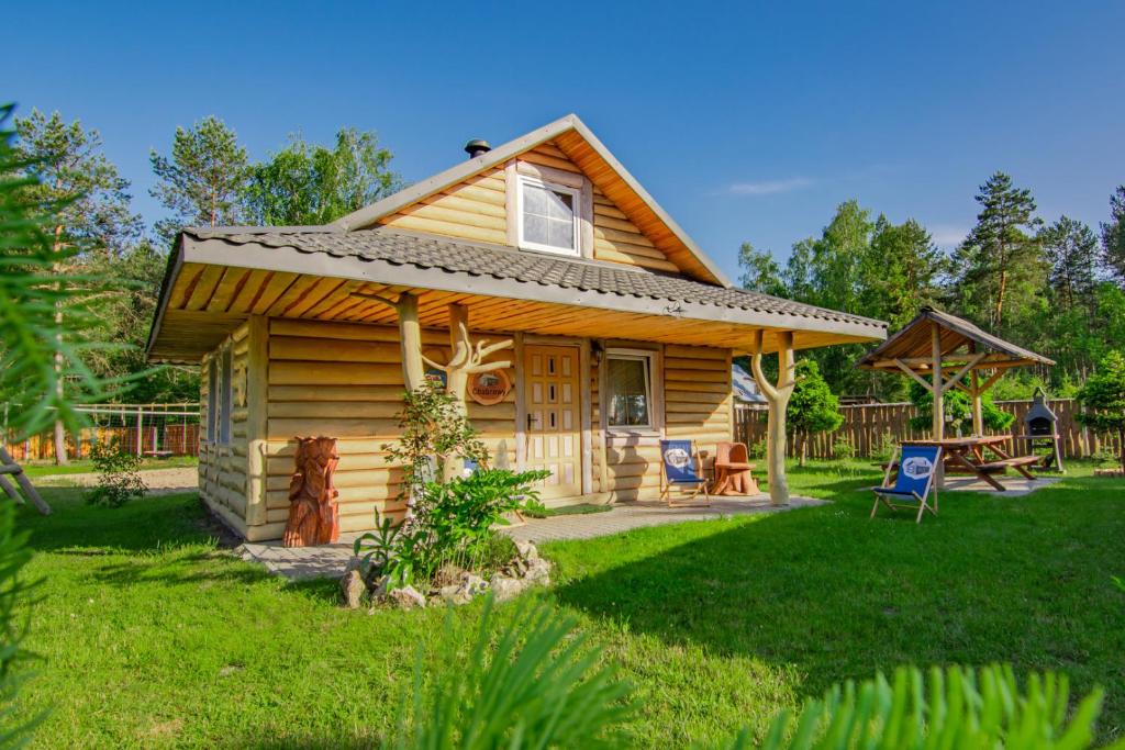 Ośrodek Wypoczynkowy Mamczur Pizuny, Roztocze, baseny, sauna, jacuzzi w cenie wynajmu - Chalet Met 2 Slaapkamers