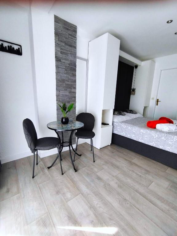 Postel nebo postele na pokoji v ubytování Anita Apartments