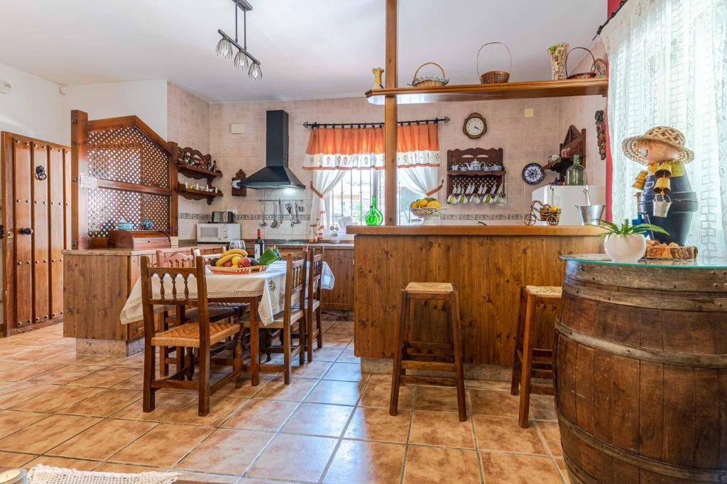 Kuchyň nebo kuchyňský kout v ubytování Casa Rural Cortijo Rizao