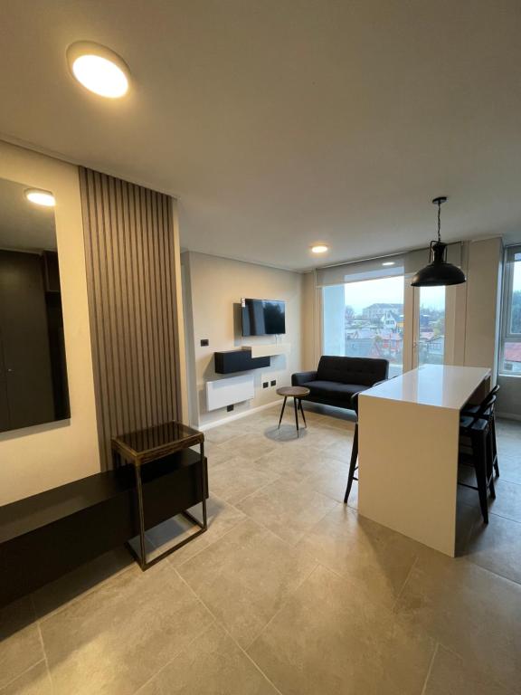 TV a/nebo společenská místnost v ubytování Epicentro Suites Apart Hotel - Valdivia