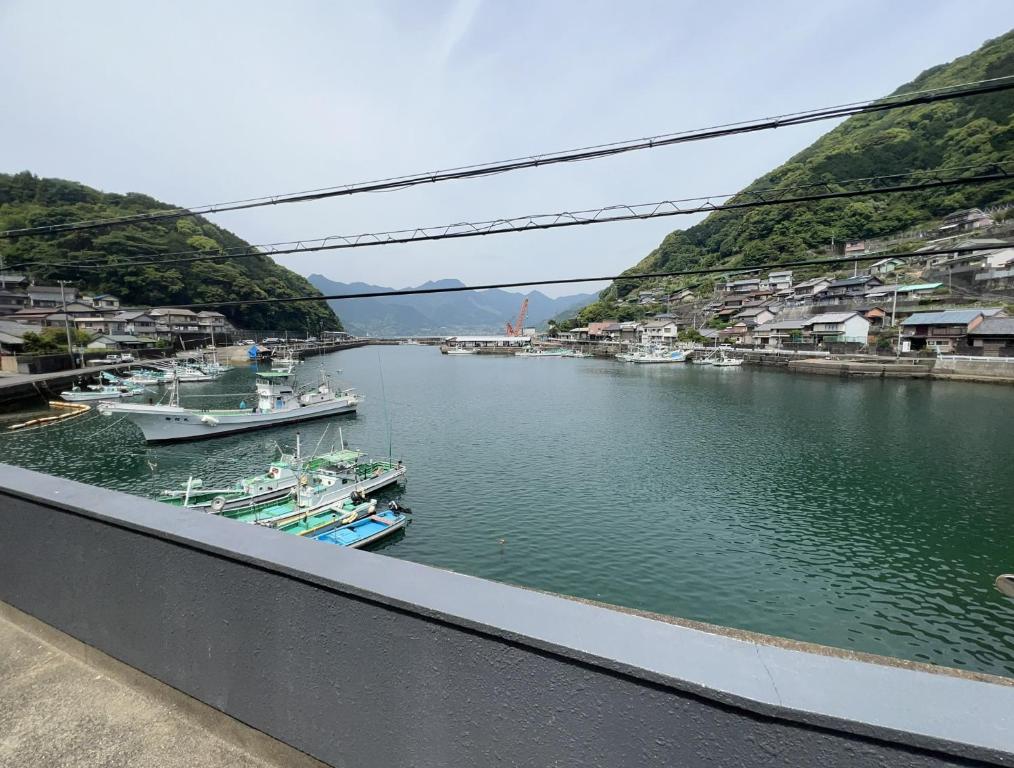 a view of a river with boats in it at IHOKI BASE - Vacation STAY 57543v in Kumano