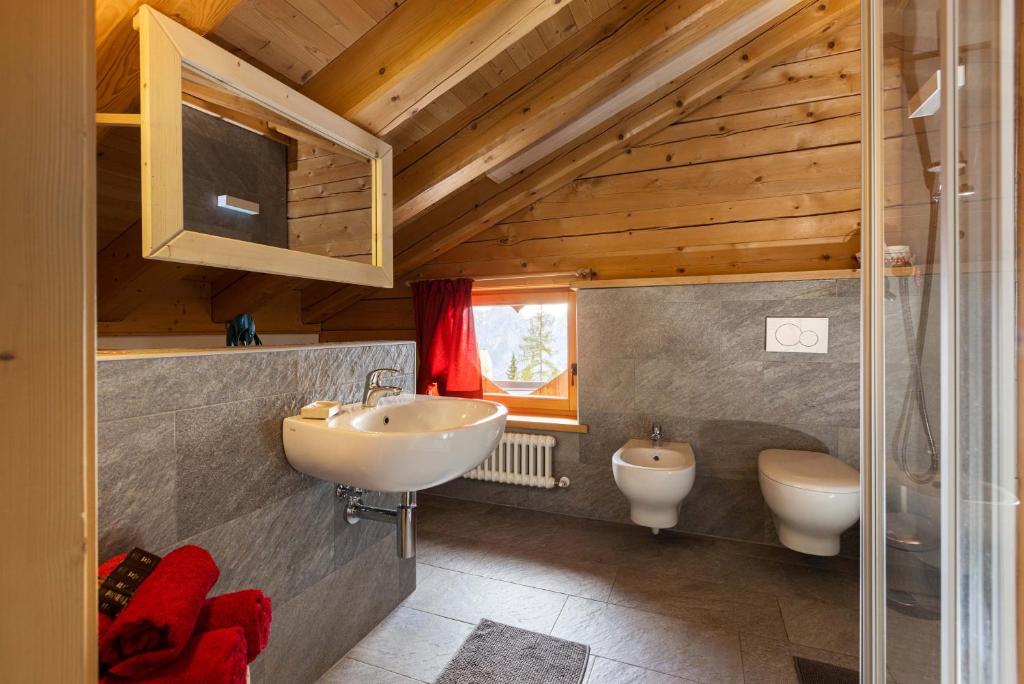 Vannituba majutusasutuses Rifugio de Dòo