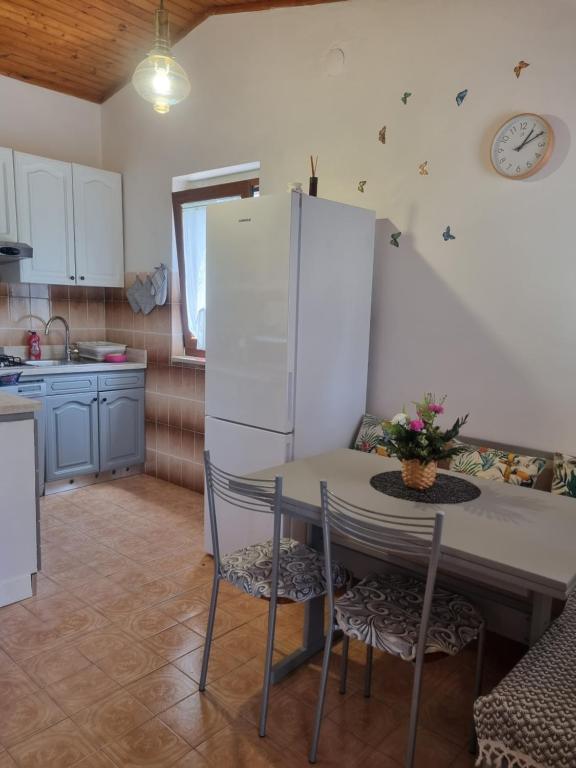 Kuchyň nebo kuchyňský kout v ubytování Apartmani Milenko Lubenice
