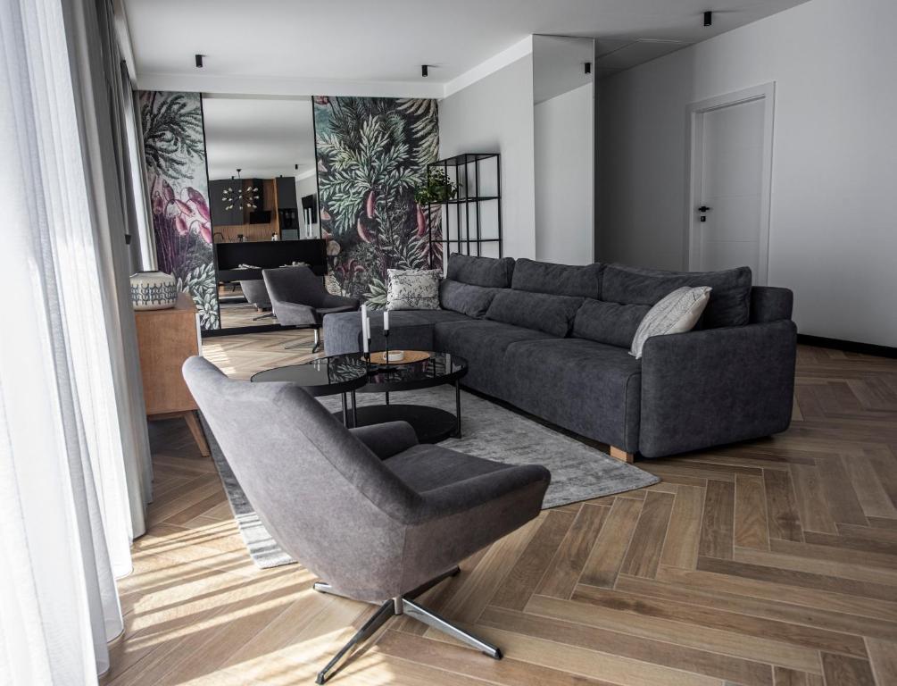 Posezení v ubytování Lazur Apartamenty Domki