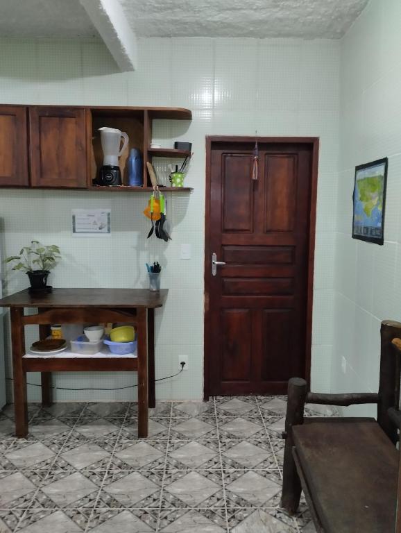 Kuchyň nebo kuchyňský kout v ubytování Jurema Hostel