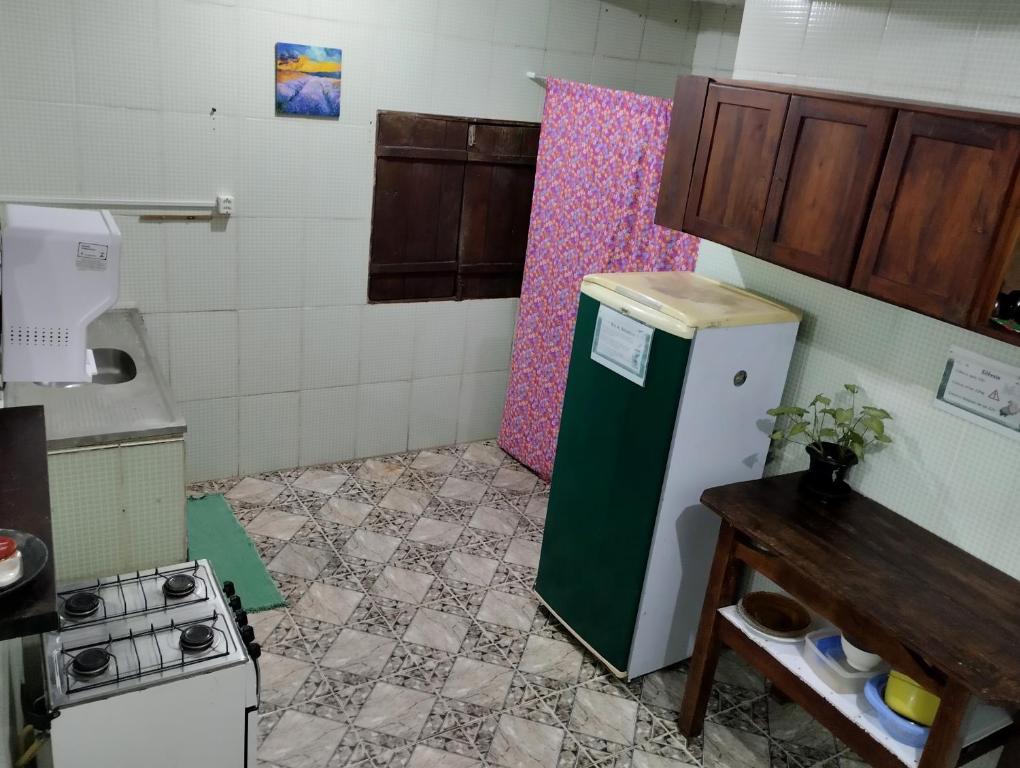 Kuchyň nebo kuchyňský kout v ubytování Jurema Hostel