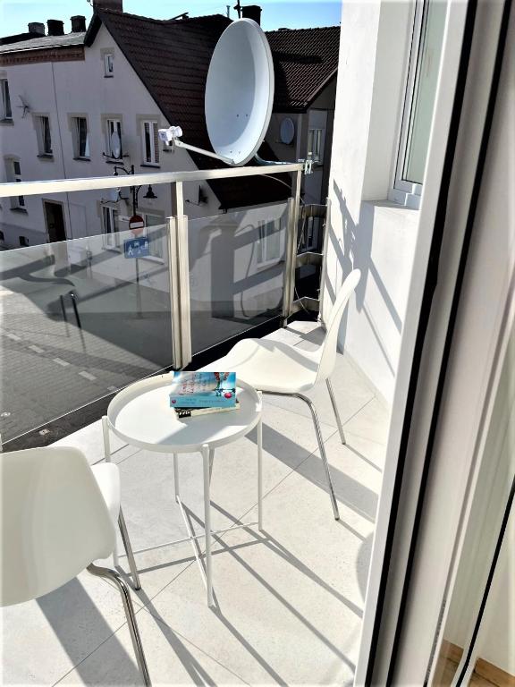 Balkón nebo terasa v ubytování Apartament Przystań w Ustce - 120 m2 - 200 m od plaży Mickiewicza 2