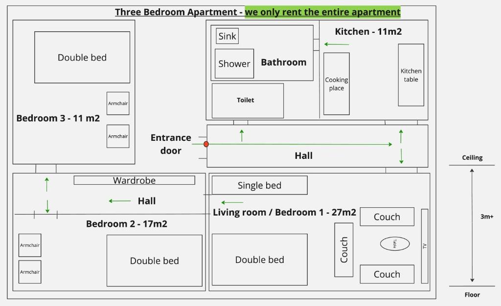 Excellent apartments in Karlovy Vary - 三居室公寓