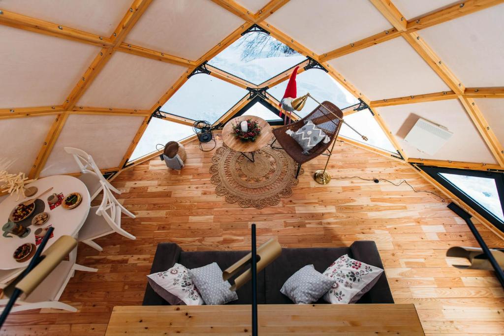 Posezení v ubytování Armadillo Houses
