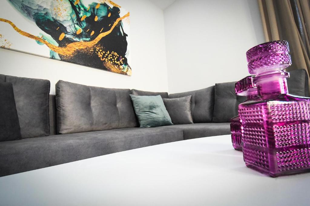 Posezení v ubytování Nefeli Apartment